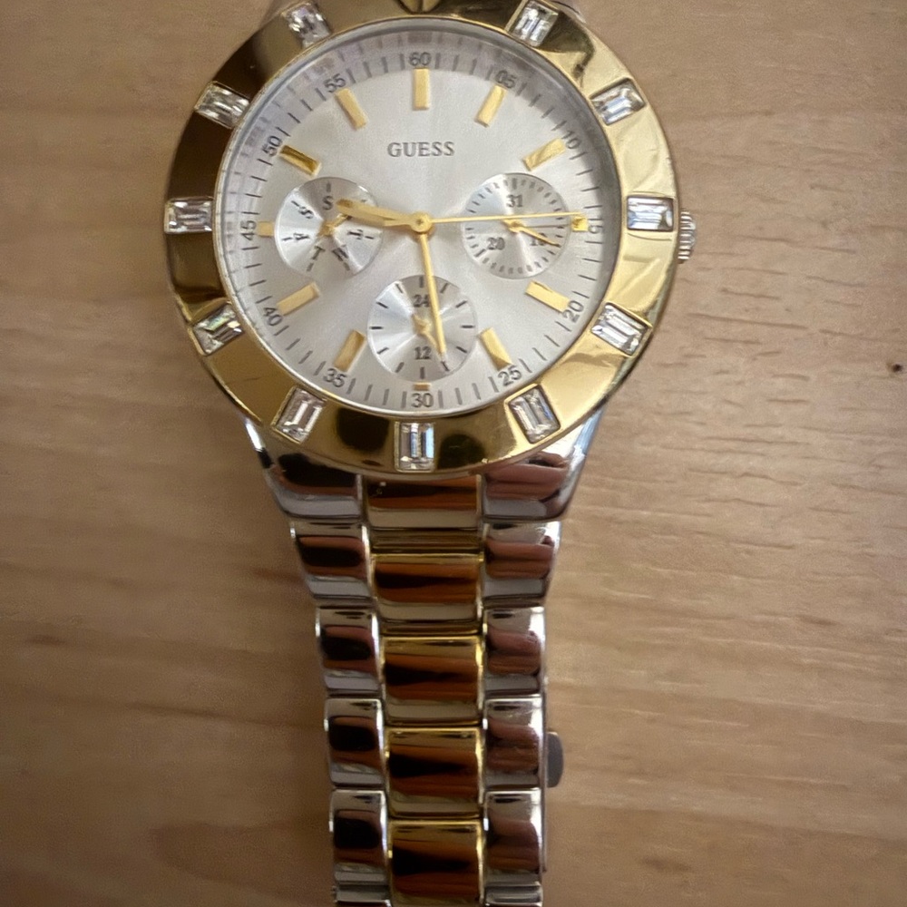 Guess Two-Tone Gold and Silver Watch